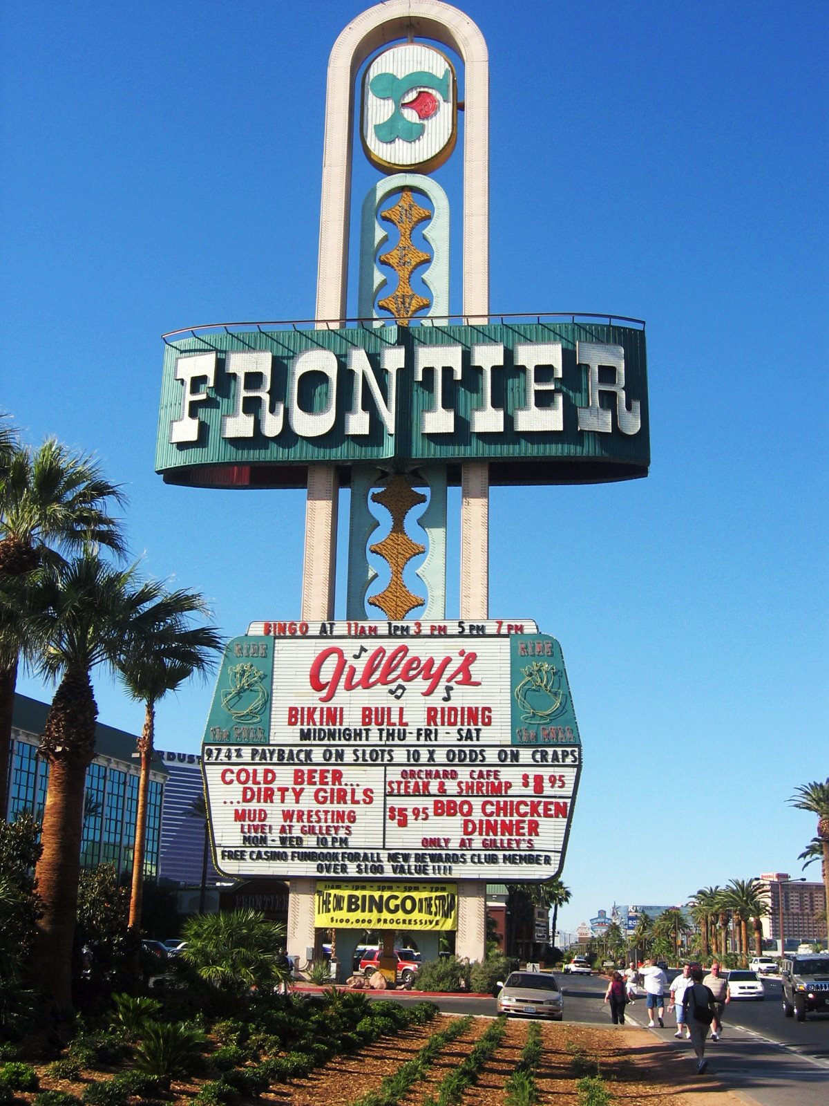 Frontier sign Las Vegas