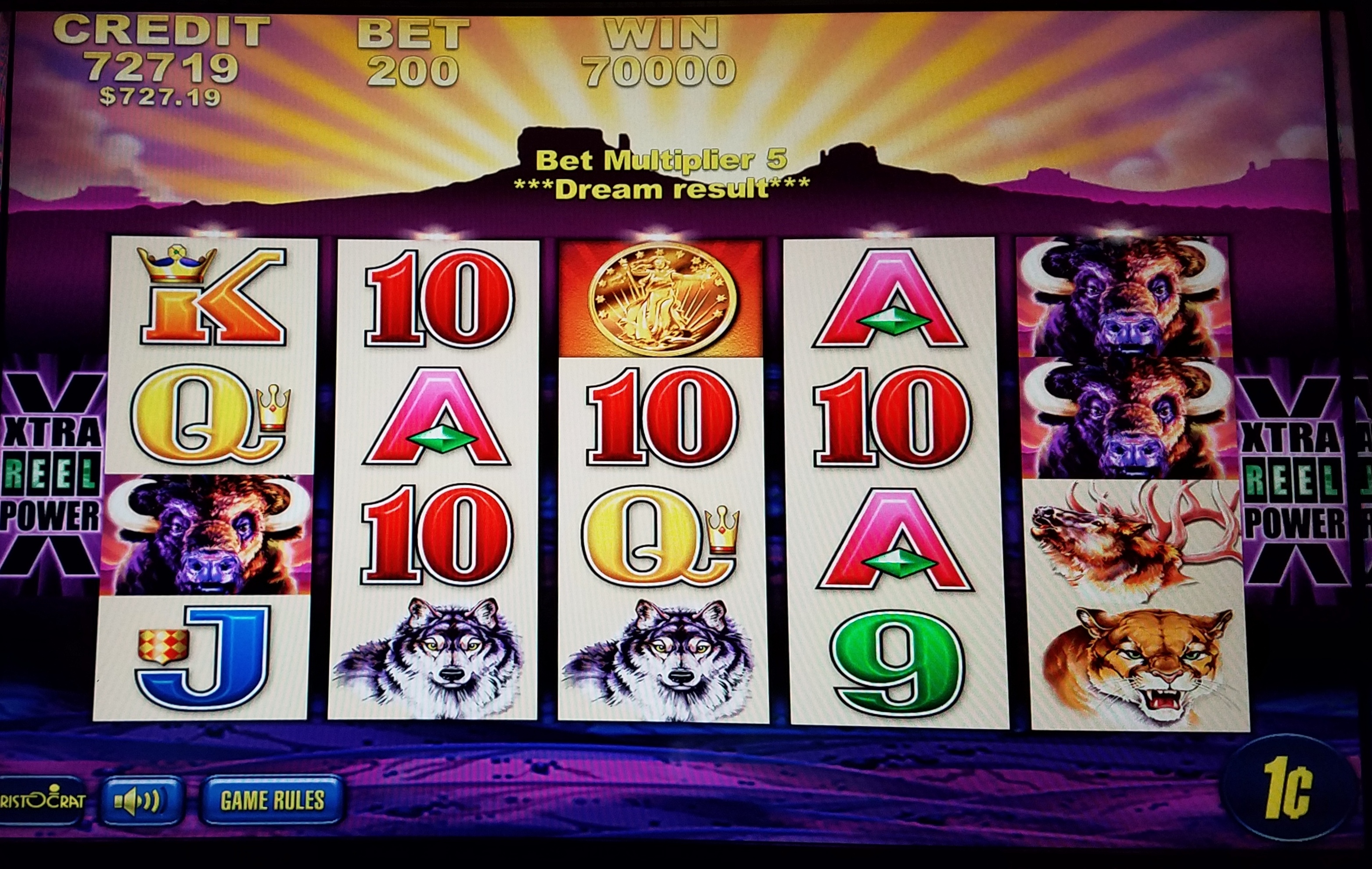 chinook winds casino slot machine list